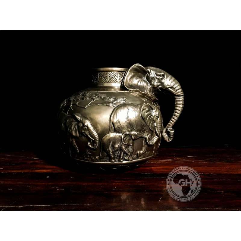 Elephant Vase - Bronze