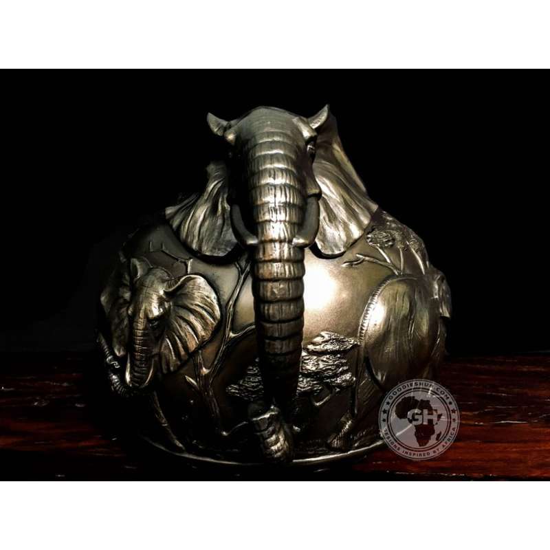 Elephant Vase - Bronze