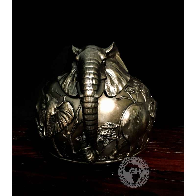 Elephant Vase - Bronze