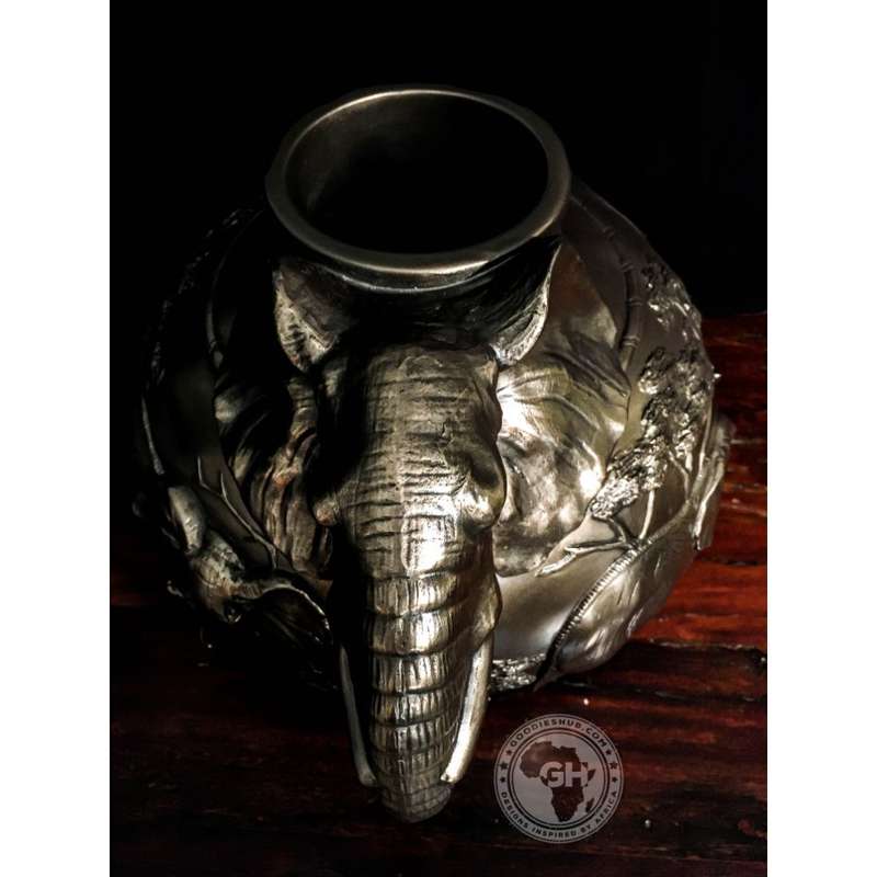 Elephant Vase - Bronze