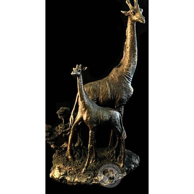Giraffe Bronzed Sculpture - Twiga