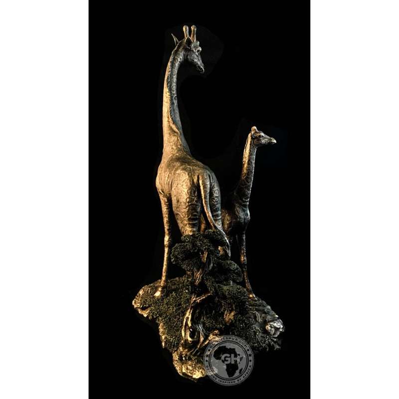 Giraffe Bronzed Sculpture - Twiga
