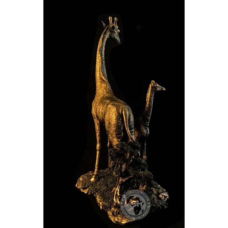 Giraffe Bronzed Sculpture - Twiga
