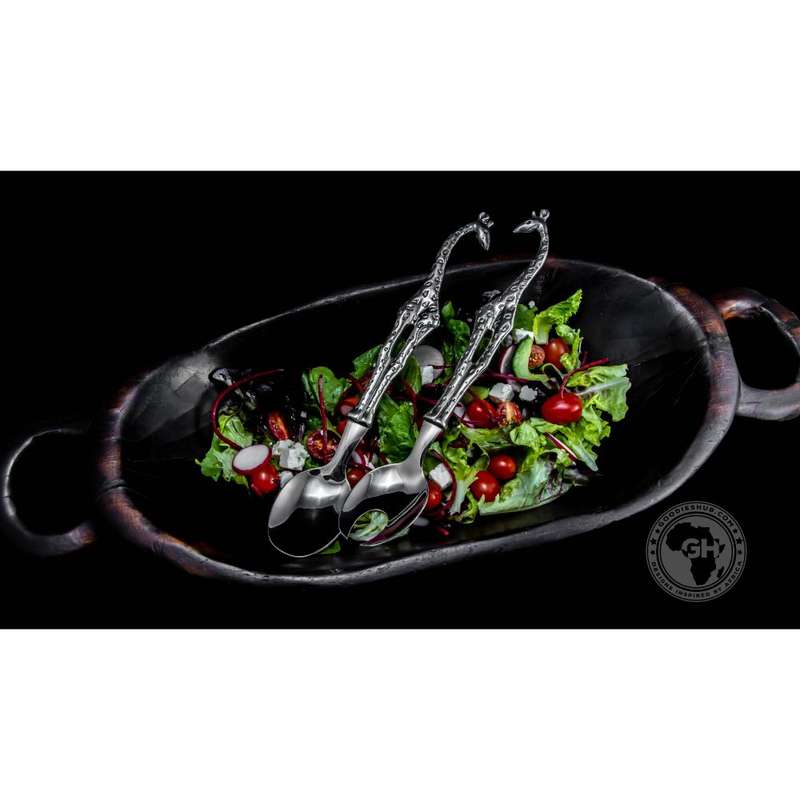 Giraffe Salad Servers Large - Earthangel