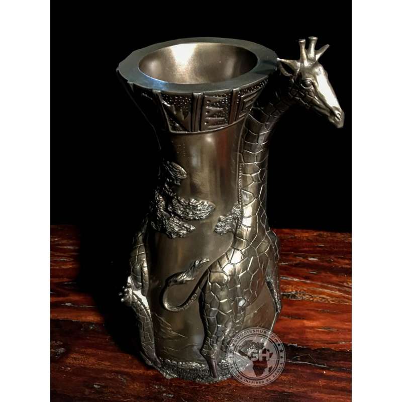 Giraffe Vase - Bronze