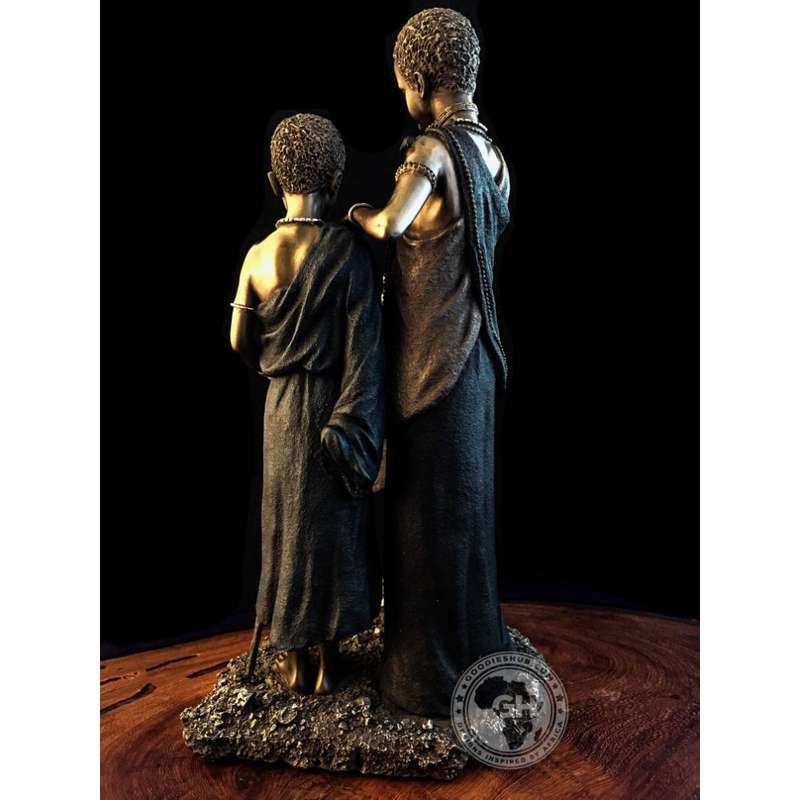 Kesho Morani African Figurine Bronze Sculpture