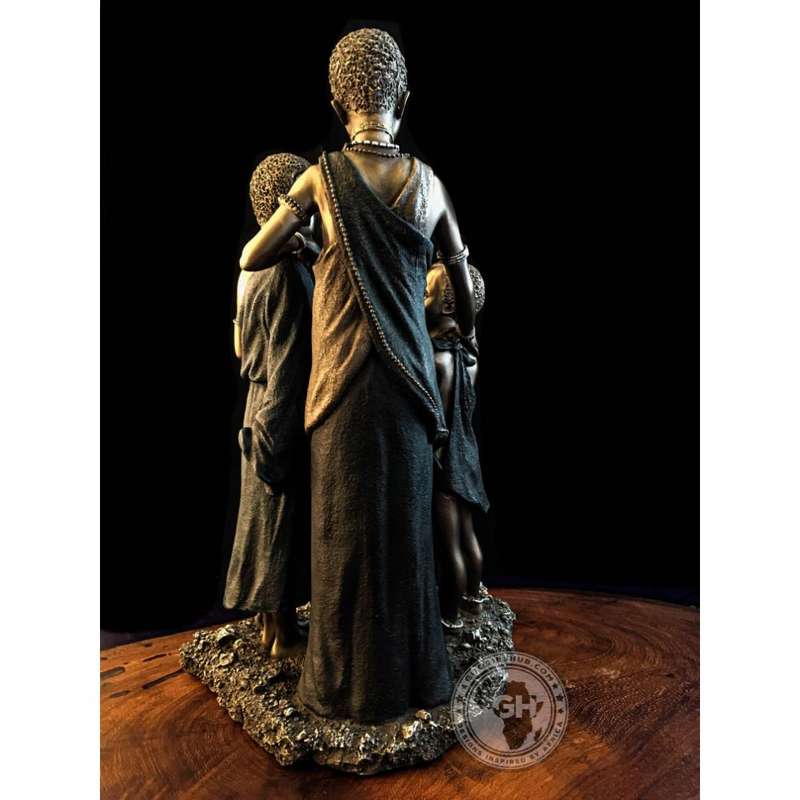 Kesho Morani African Figurine Bronze Sculpture