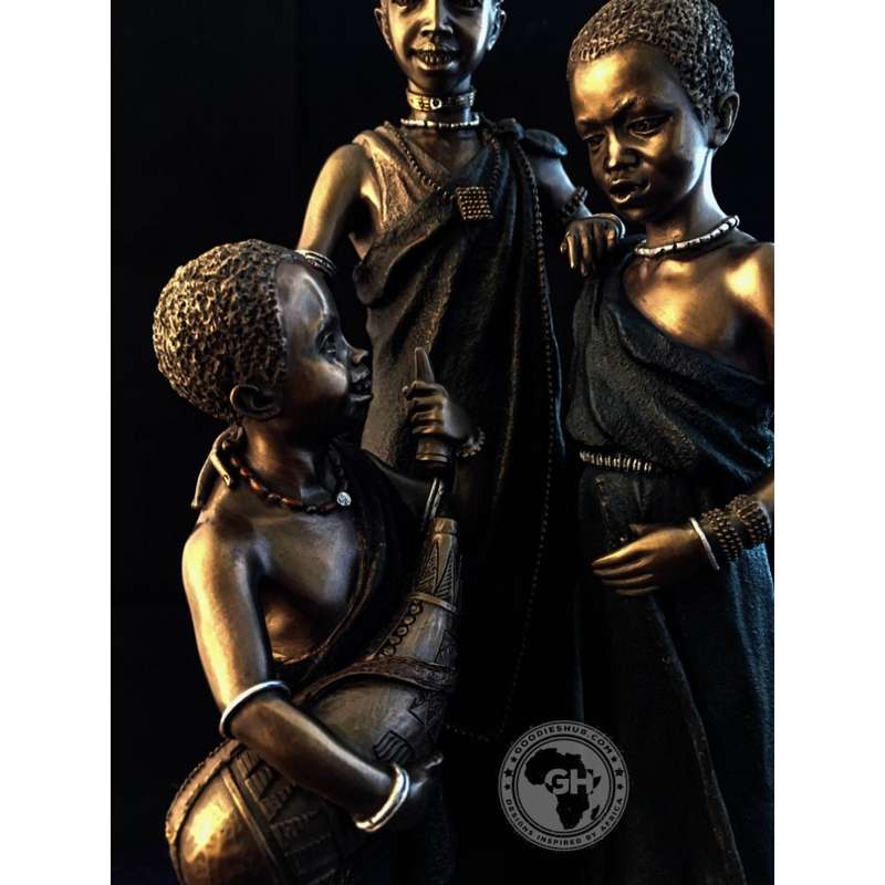 Kesho Morani African Figurine Bronze Sculpture