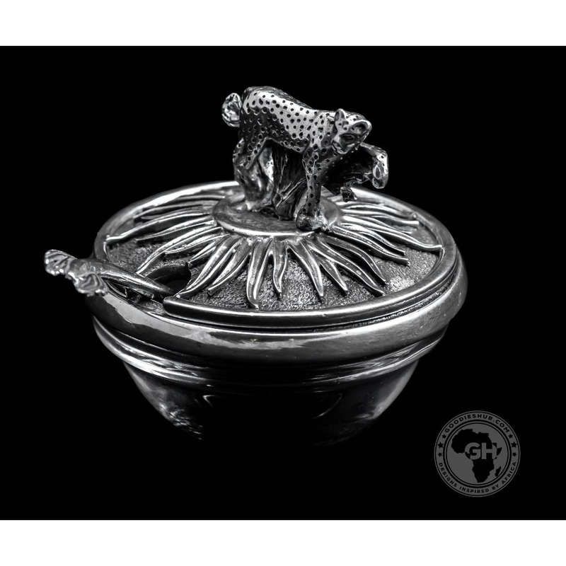Leopard Lid Bowl And Spoon - Earthangel