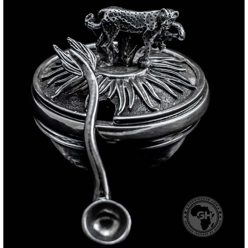 Leopard Lid Bowl And Spoon - Earthangel