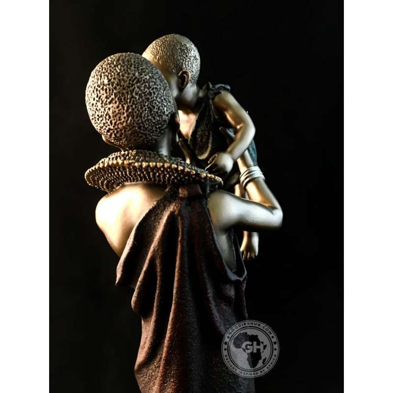 Mathee African Figurine Bronze Sculpture
