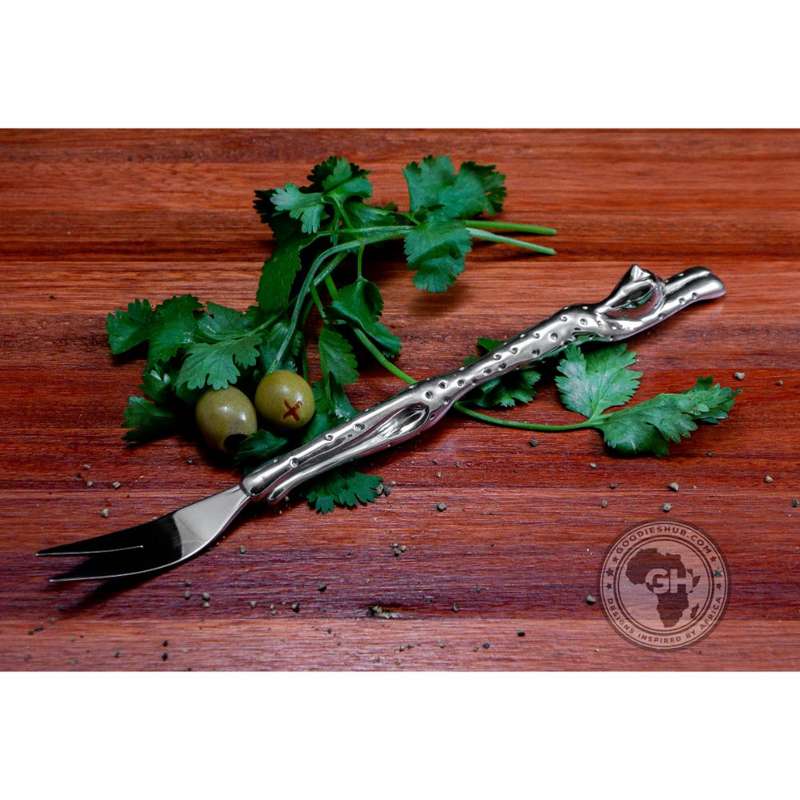 Mini serving Fork (213mm) - Cheetah Africa Collection - Diana Carmichael