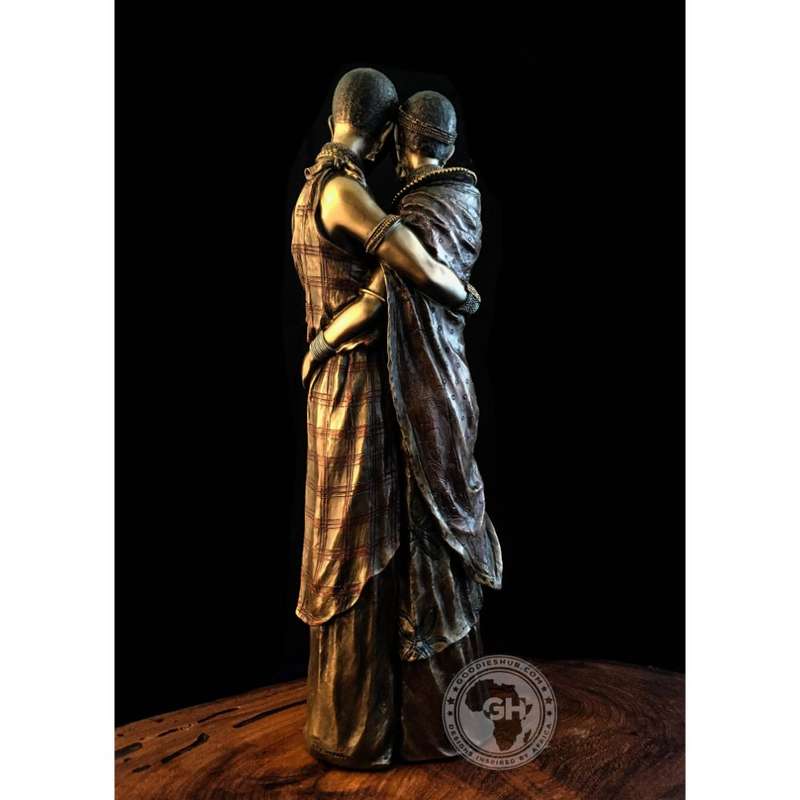Moja African Figurine Bronze Sculpture