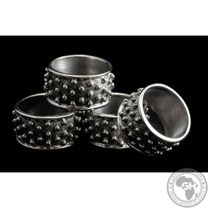 Napkin Ring Studded (Set 4) - Studded Collection - Diana Carmichael