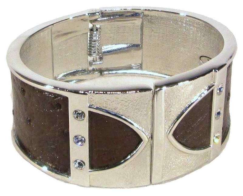 Bangle - Ostrich Leather - Kango Tabac