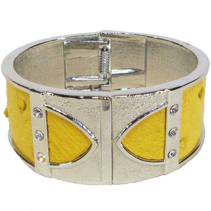 Bangle - Ostrich Leather - Sun
