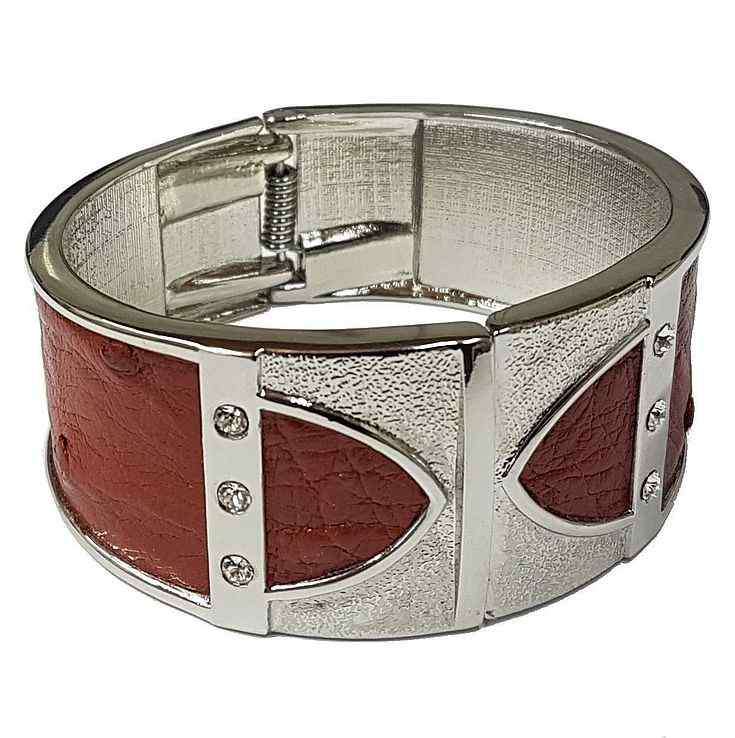 Bangle - Ostrich Leather - Sienna