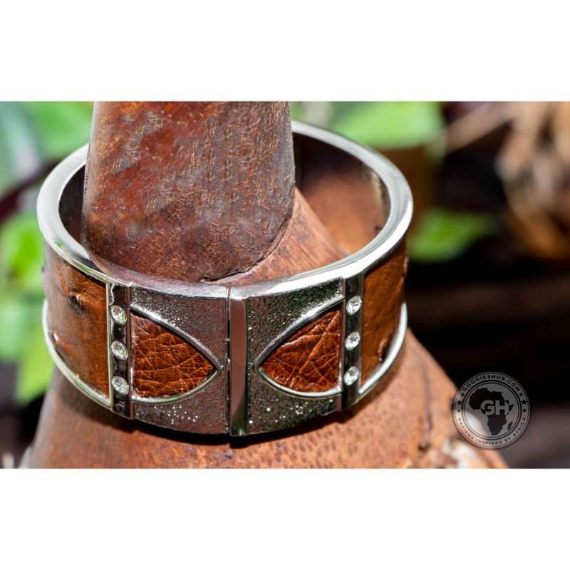 Bangle - Ostrich Leather - Kango Tabac