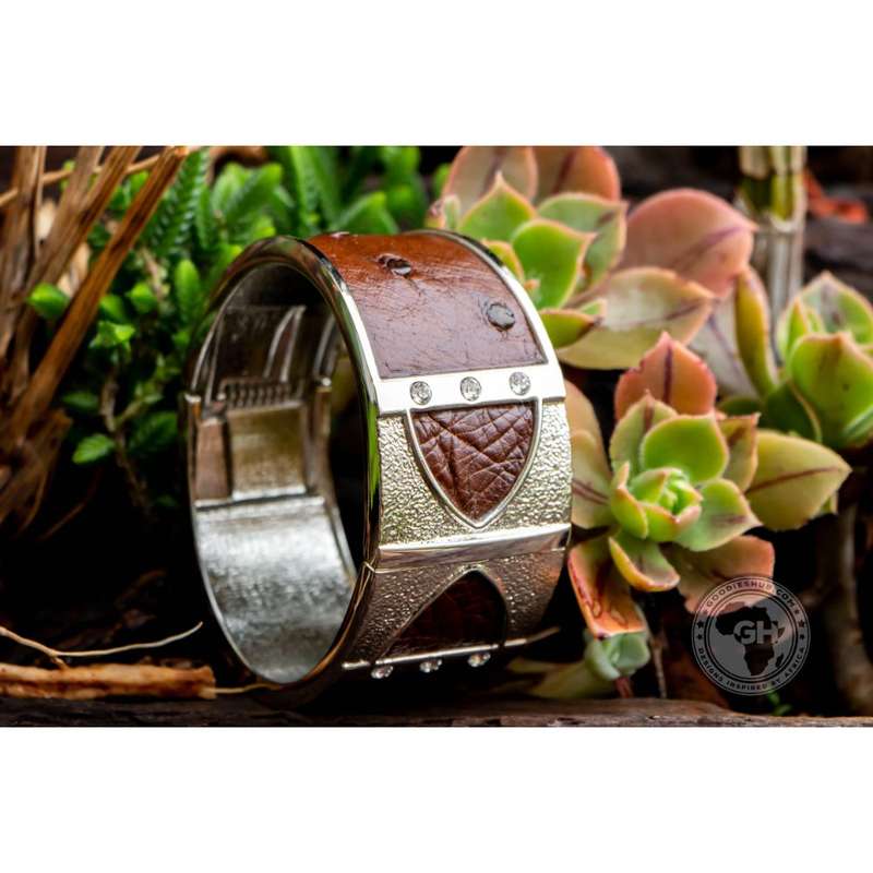 Bangle - Ostrich Leather - Kango Tabac