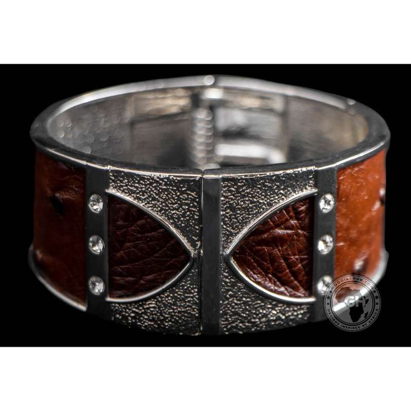 Bangle - Ostrich Leather - Kango Tabac