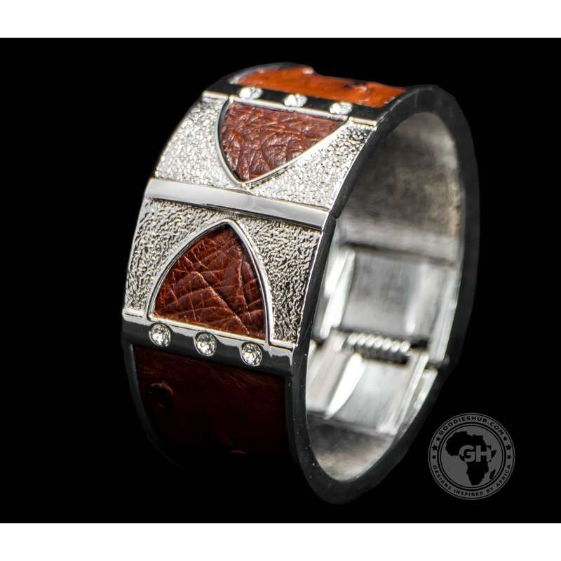 Bangle - Ostrich Leather - Kango Tabac