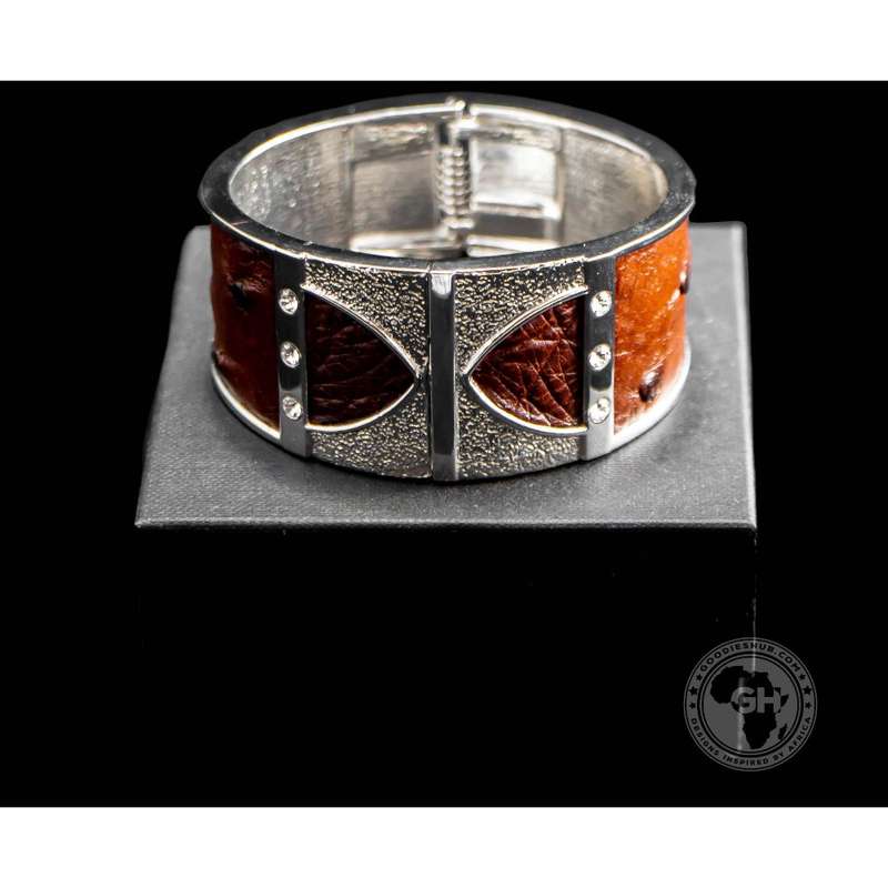 Bangle - Ostrich Leather - Kango Tabac