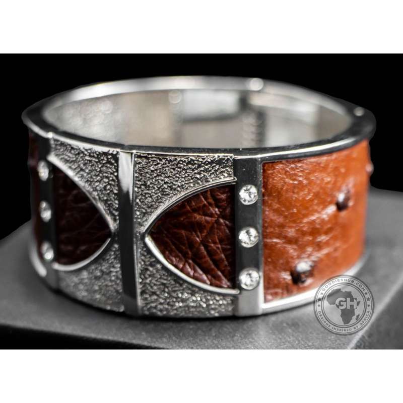 Bangle - Ostrich Leather - Kango Tabac