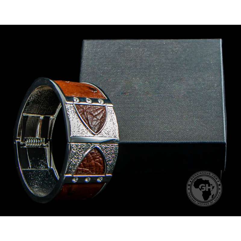 Bangle - Ostrich Leather - Kango Tabac