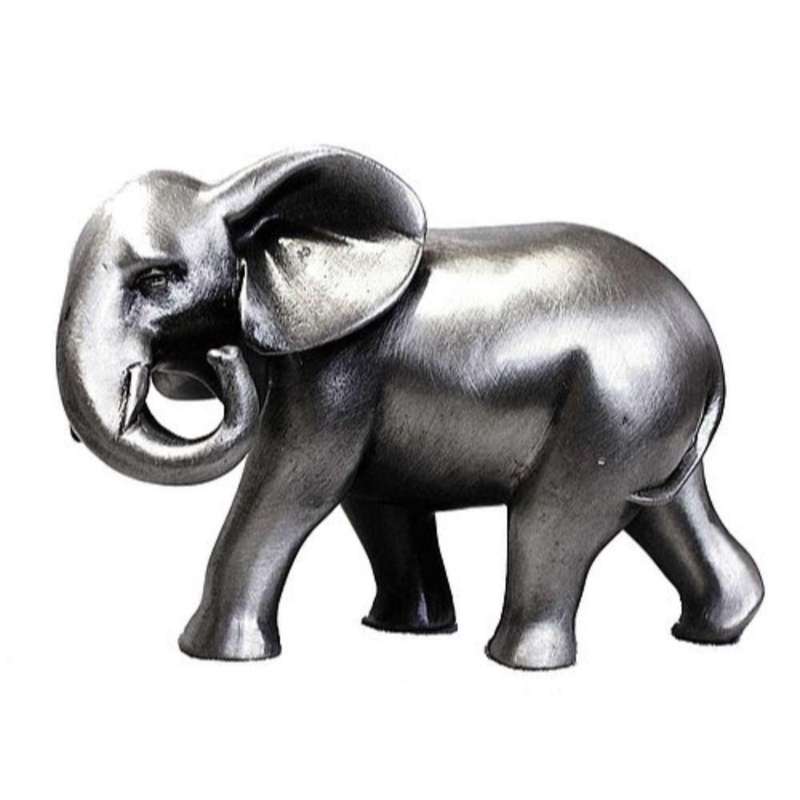 Elephant Trunk Down Pewter Sculpture