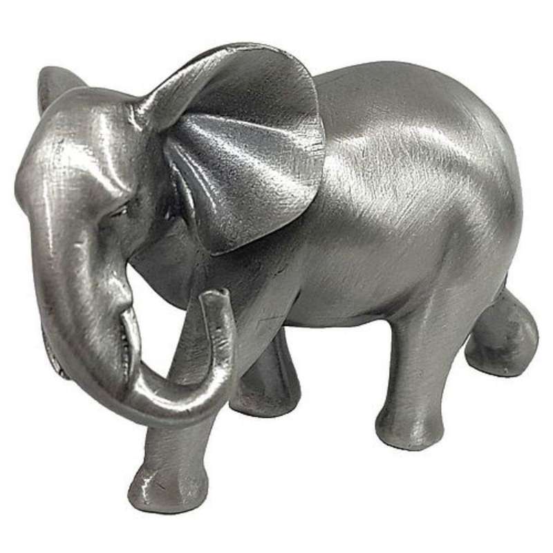 Elephant Trunk Down Pewter Sculpture