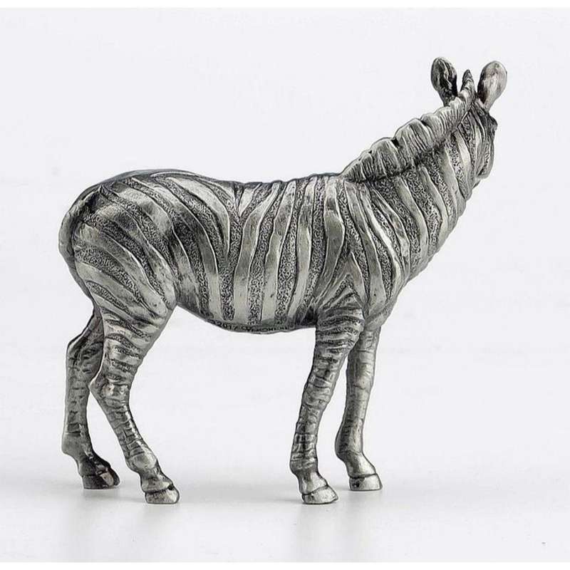 Zebra Pewter Sculpture