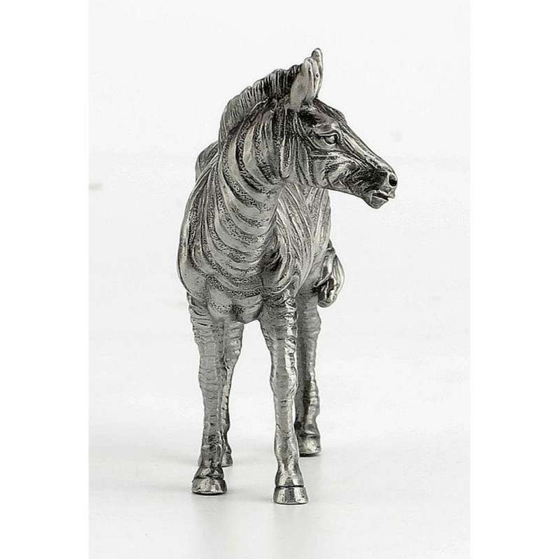 Zebra Pewter Sculpture