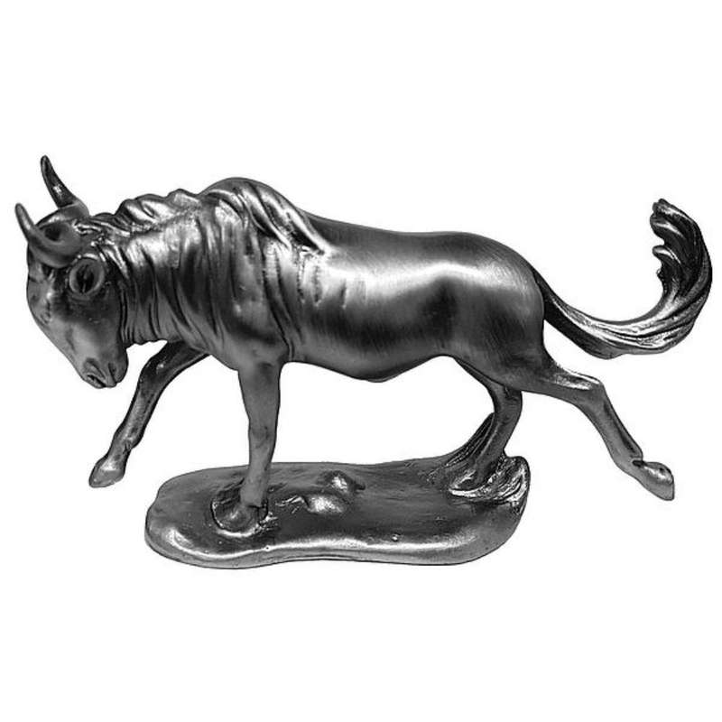 Wildebeest Pewter Sculpture