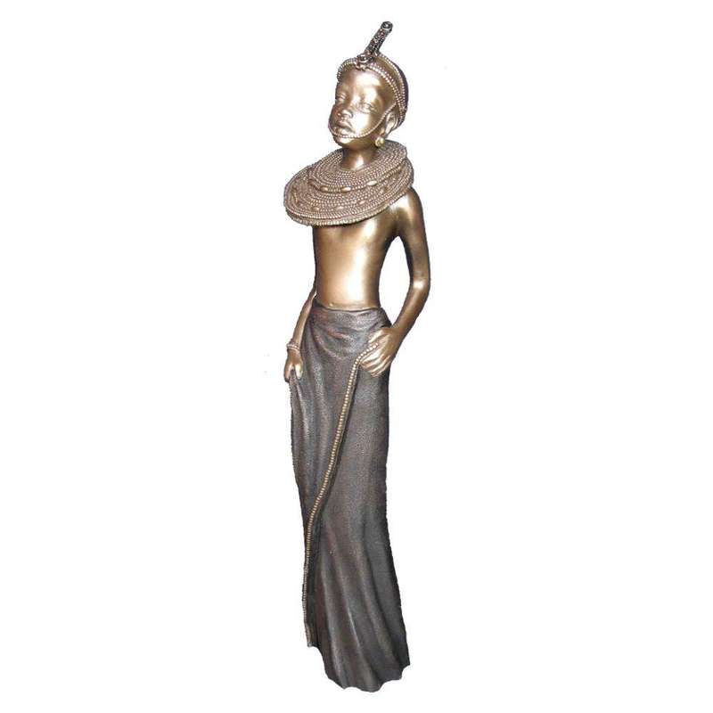 Noni African Figurine Bronze Sculpture