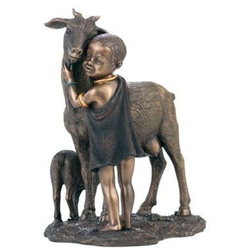Tefu Dakika African Figurine Bronze Sculpture