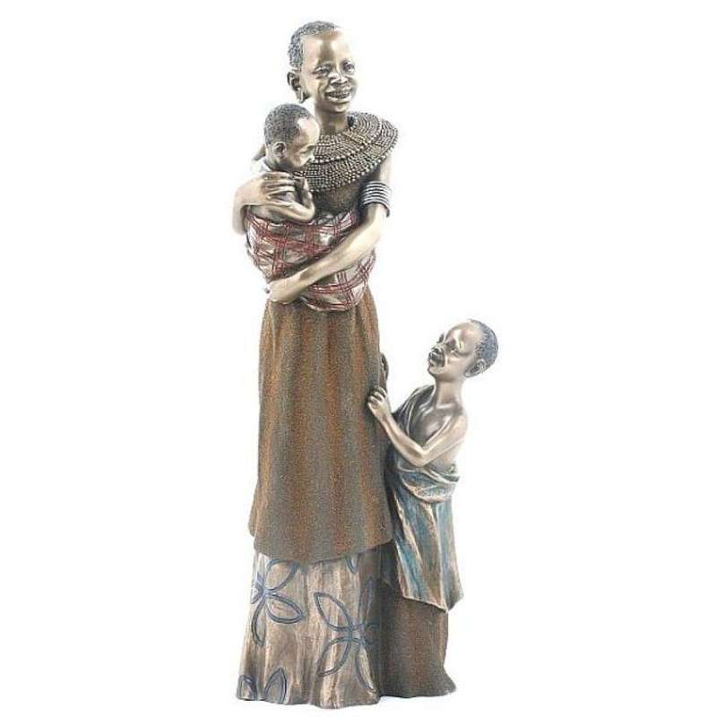 Akina  African Figurine Bronze Sculpture
