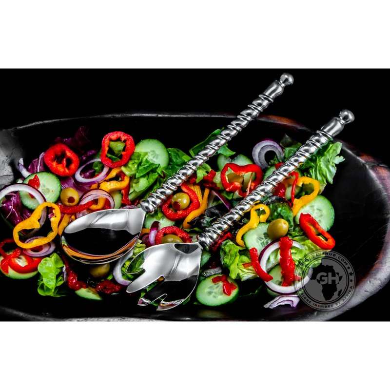 Salad Server Large - Ribbon Collection - Diana Carmichael