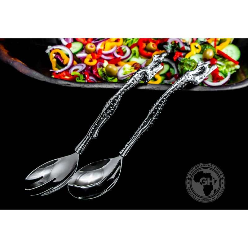 Salad Server Large - Cheetah Africa Collection - Diana Carmichael