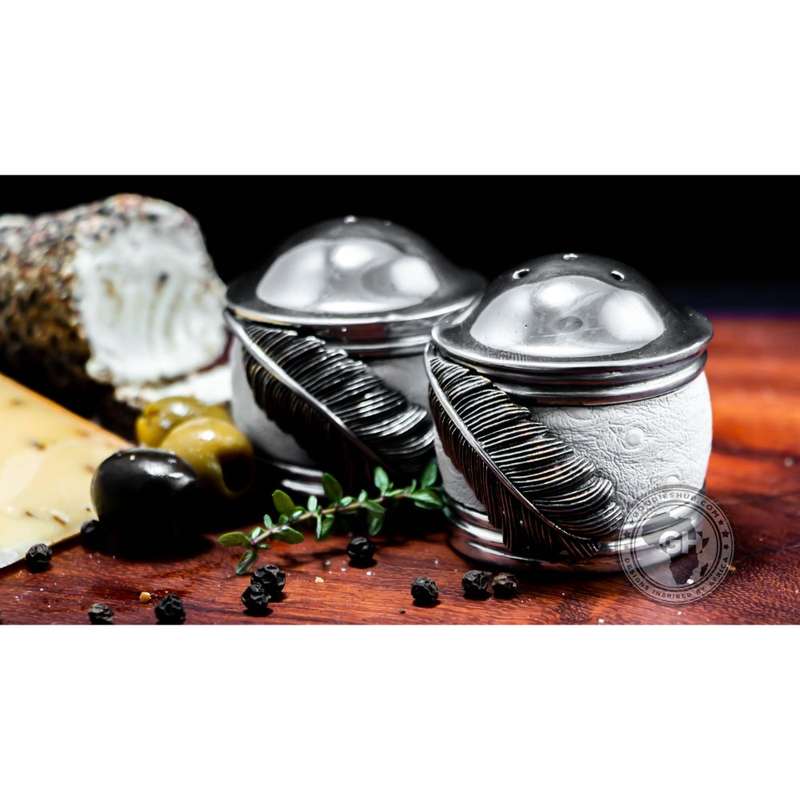 Salt & Pepper Cellars Ivory - Usiba Lwe Nyoni Collection - Diana Carmichael