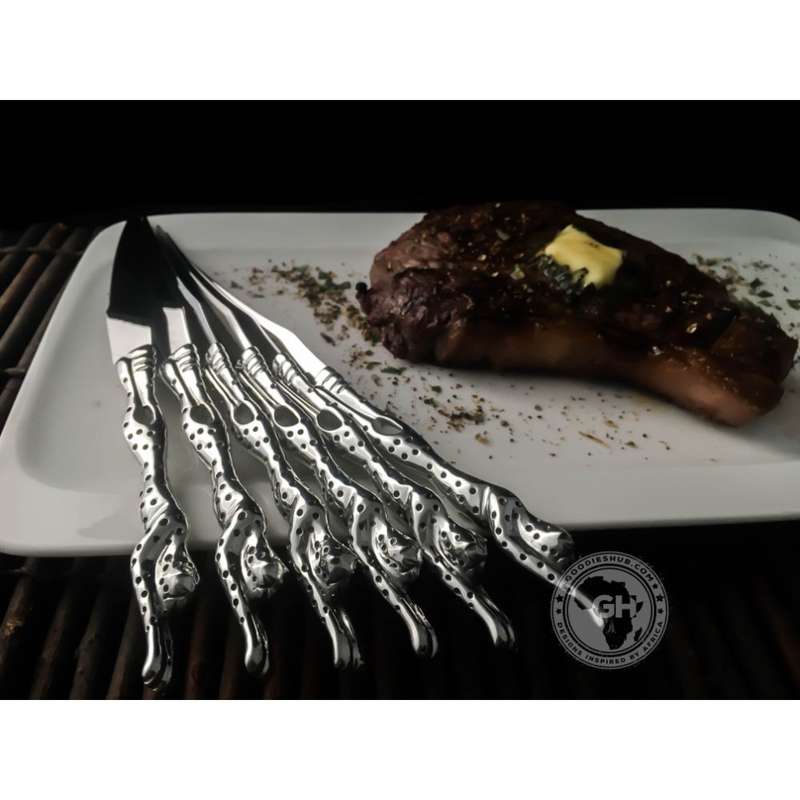 Steak Knife Set of 6 - Cheetah Africa Collection - Diana Carmichael