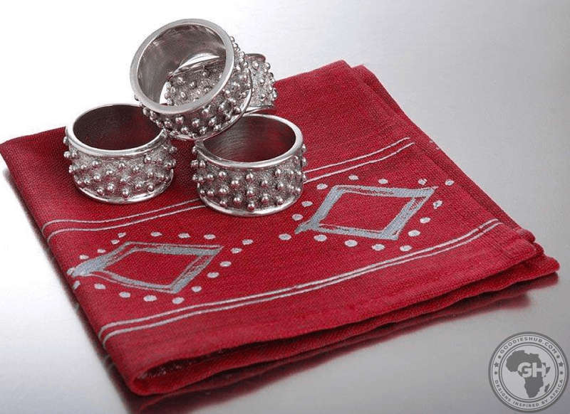 Napkin Ring Studded (Set 4) - Studded Collection - Diana Carmichael