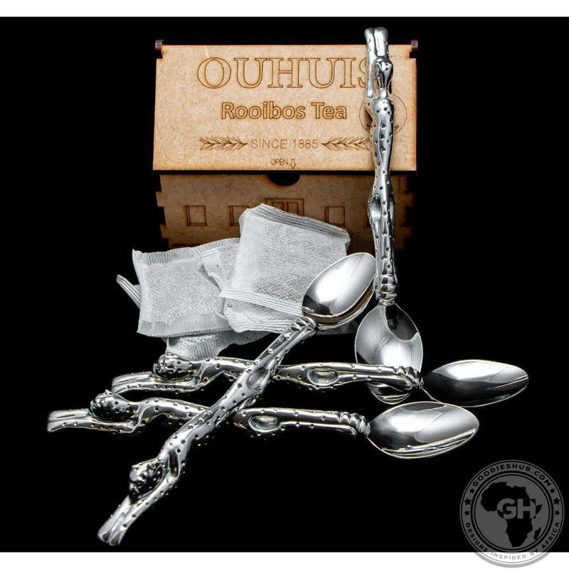 Teaspoon 187mm Set of 6 - Cheetah Africa Collection - Diana Carmichael
