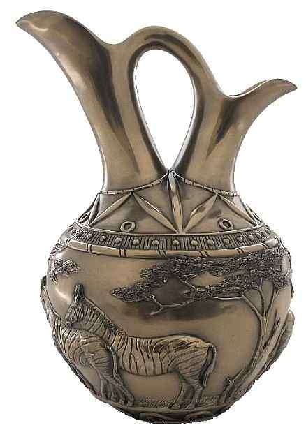 Zebra Vase - Bronze