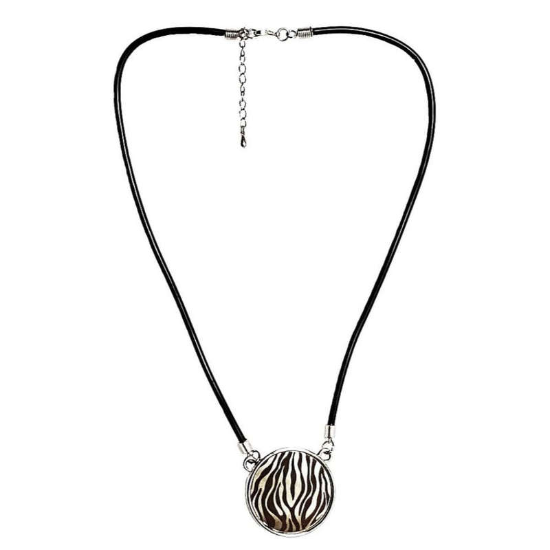 Kauchuk Necklace - Zebra