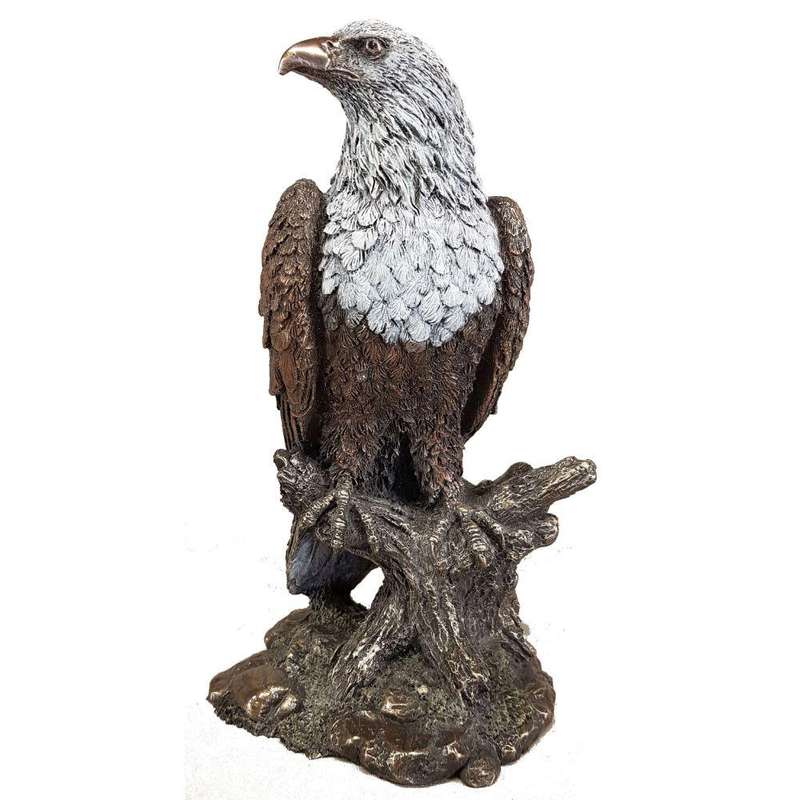 African Fish Eagle Bronzed Sculpture