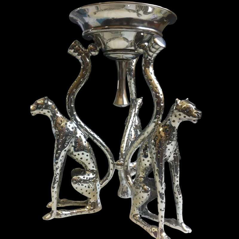 Candle Holder 27cm 3 Cheetah - Cheetah Africa Collection - Diana Carmichael
