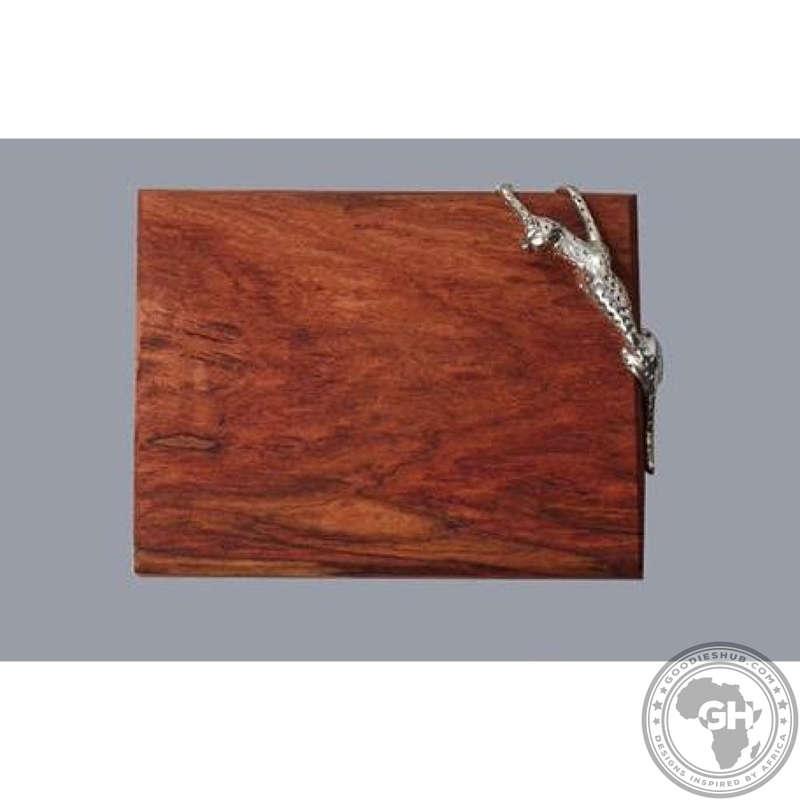 Cheese Board Small 22.5x17.5cm - Cheetah Africa Collection - Diana Carmichael