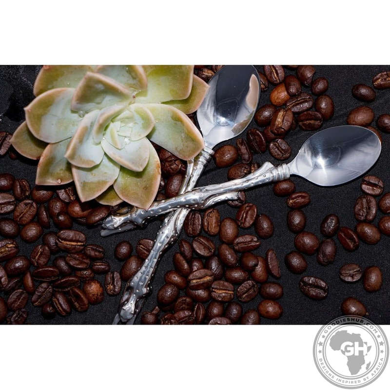 Coffee Spoon Set of 6 - Cheetah Africa Collection - Diana Carmichael
