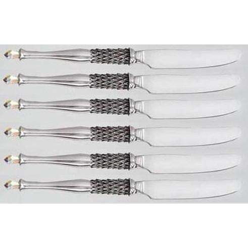 Dessert Knife Set of 6 - Crystal D' Afrique - Diana Carmichael