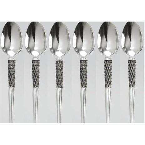 Dessert Spoon Set of 6 - Crystal D' Afrique - Diana Carmichael